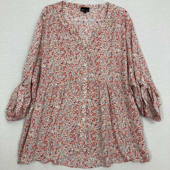 Talbots size Large Petite Light Pink Stretch Lightweight Knit Long Sleeve Top - Picture 1 of 9